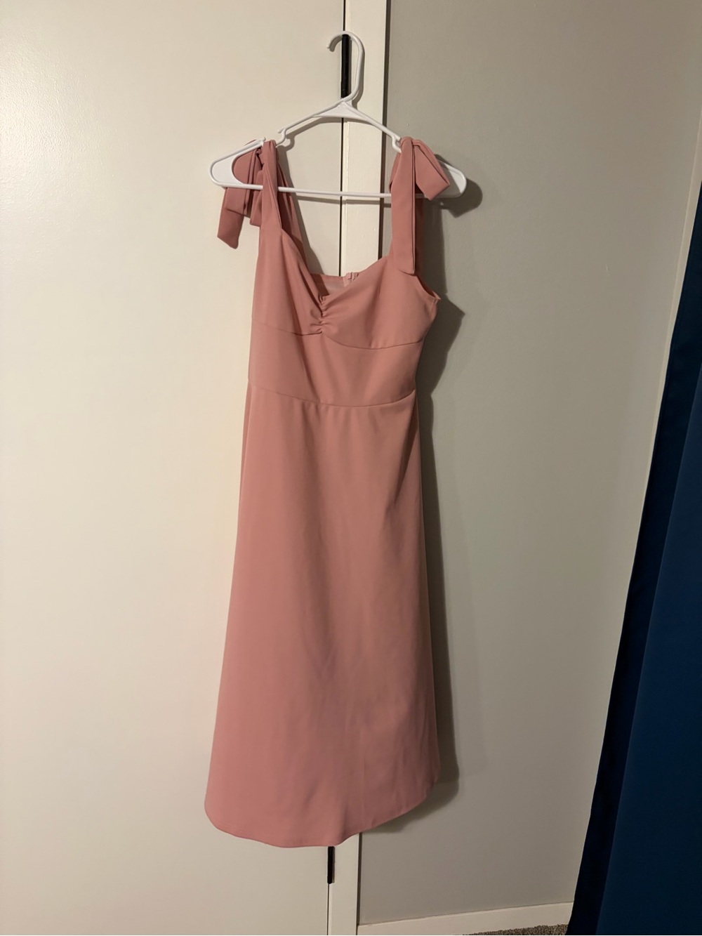 SHEIN Rose Tie-Shoulder Maxi Dress